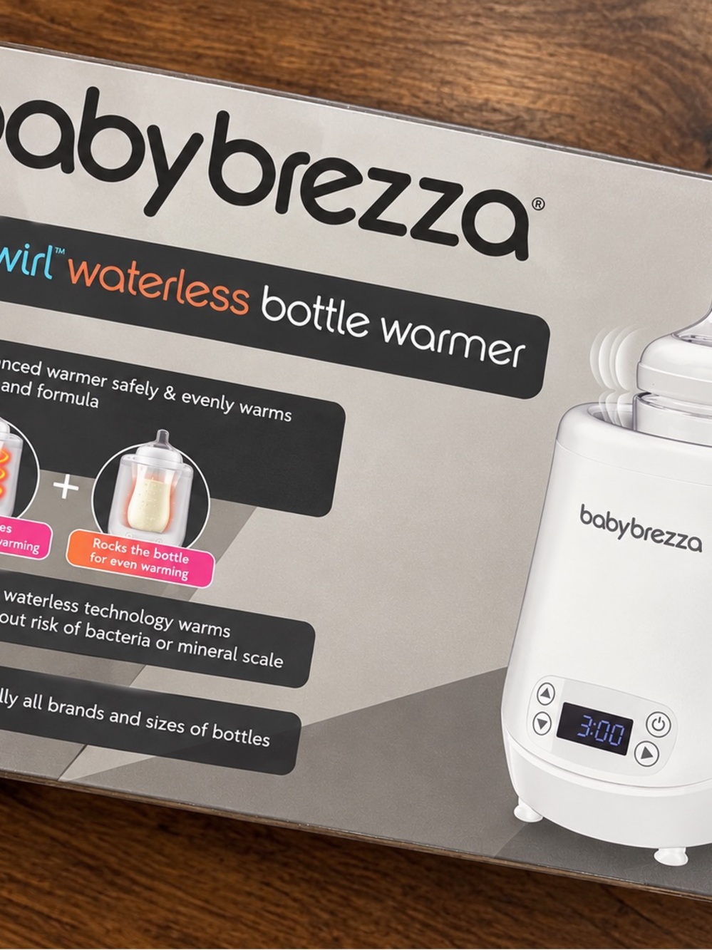 White Waterless Bottle Warmer - Gentle Even Heating- Brand New